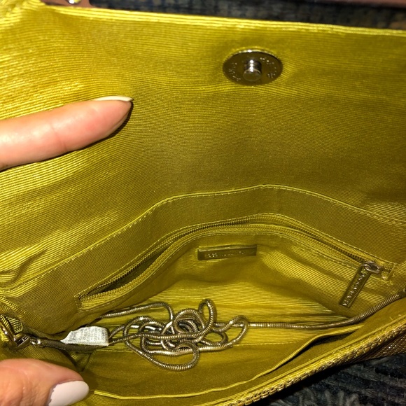 Bcbg Maxazria Shoulder Bag/clutch, yellow mesh - Picture 2 of 6